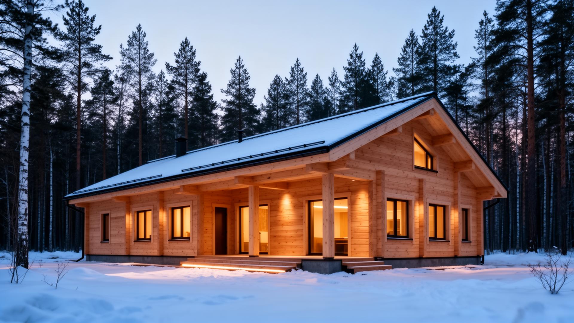 Дом из бруса в Иркутске